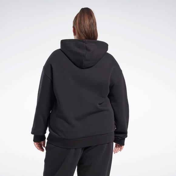 New REEBOK Plus Size Identity Logo Fleece Hoodie - Picture 2 of 12